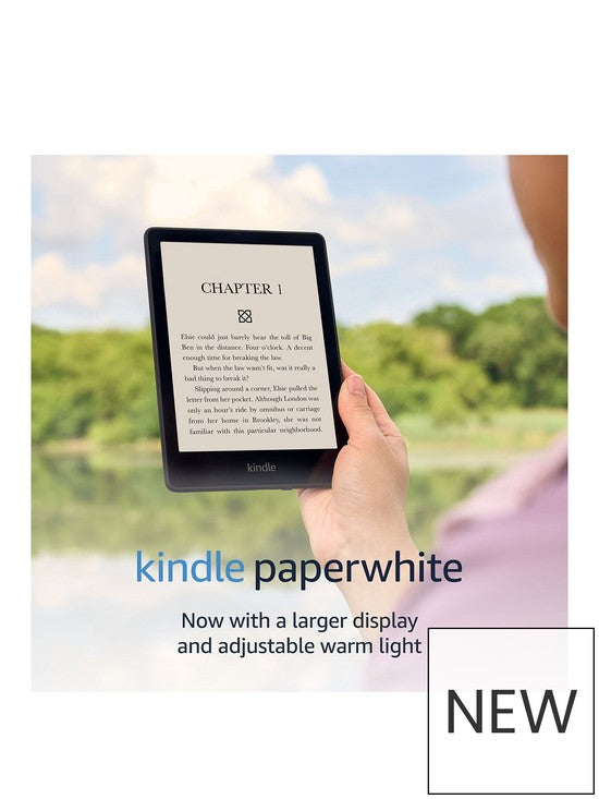 Lector de libros electrónicos Amazon Kindle Paperwhite de 6,8" (11.ª generación), sin anuncios | Negro